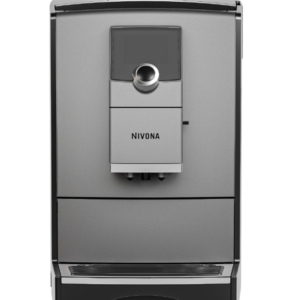 Moderný tmavosivý kávovar NIVONA NICR 795 v prevedení Titanium s farebným TFT displejom a OneTouch ovládaním.